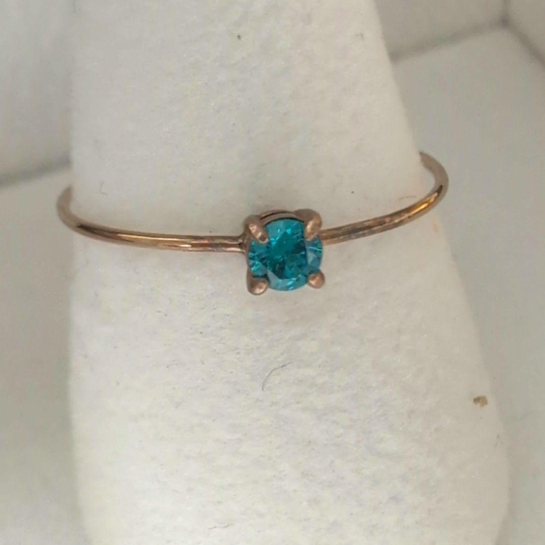 貴重★k10 パライバトルマリン リング　11号