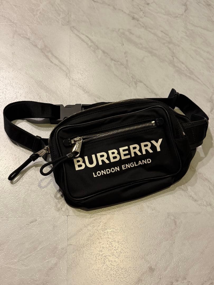 BURBERRY バーバリー ロゴ ボディバッグ ウエストバッグ