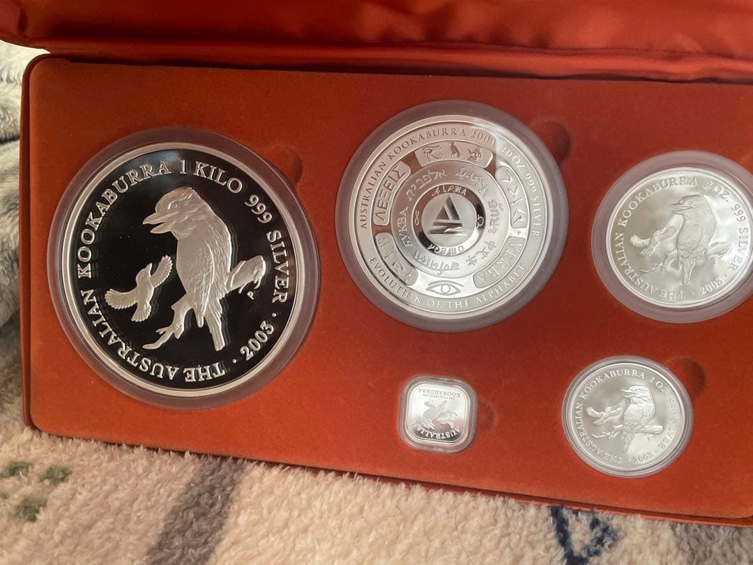 オーストラリア 2003 カワセミ銀貨 シルバー 地金1.4Kg超　5種 