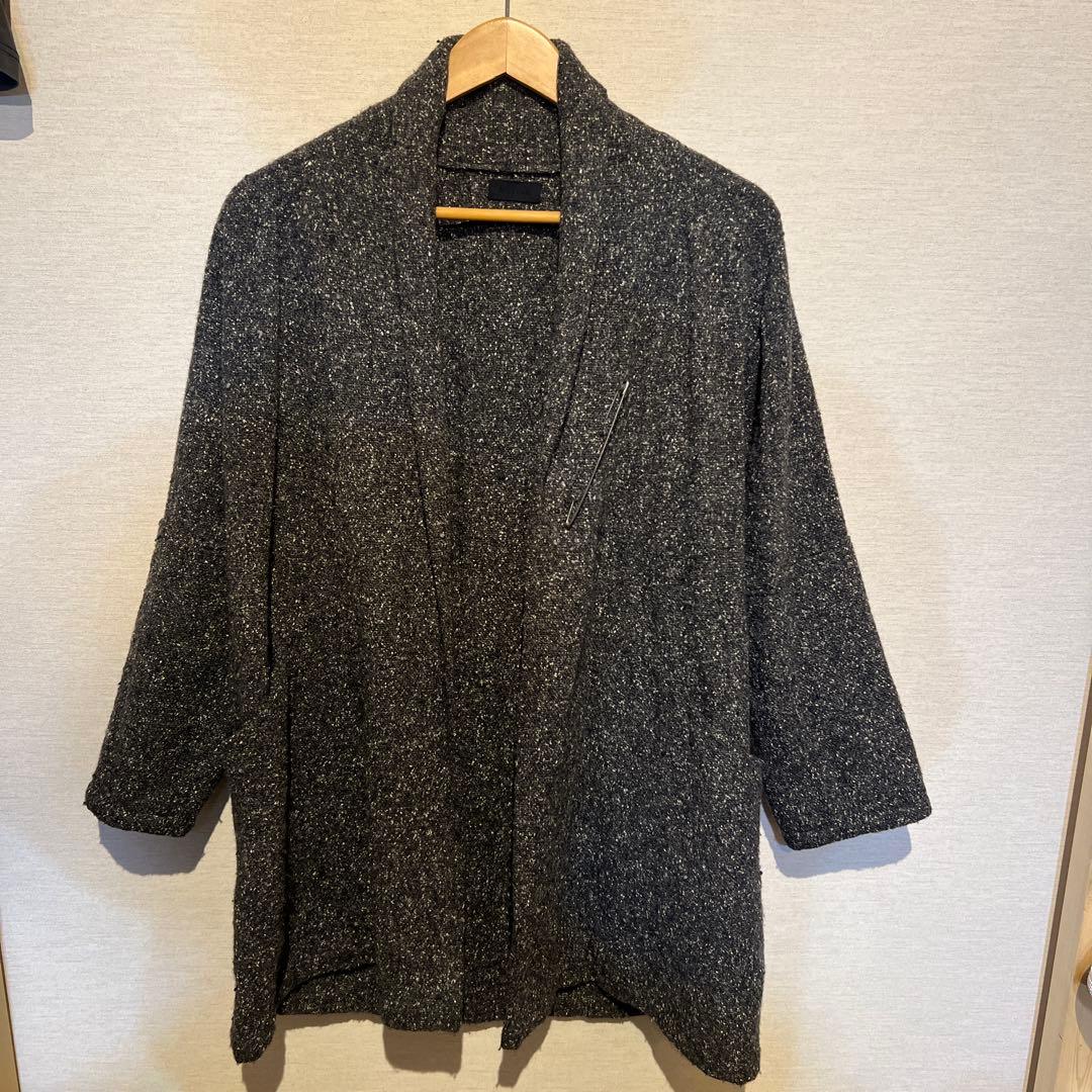 MITTAN シルクネップ半纏ロング コート グレー MITTAN（ミッタン）の「MITTAN 半纏ロングコート（）」 - WEAR