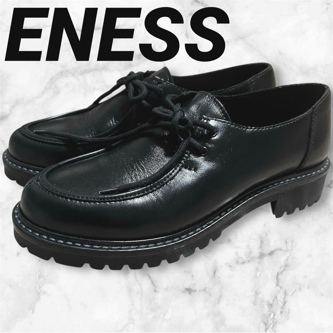 ENESS エネス チロリアンシューズ ブラック39 北欧暮らしの道具店