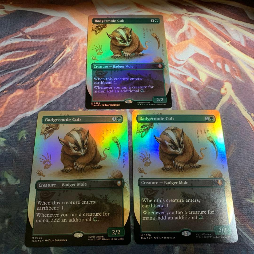 mtg アナグマモグラの仔　foil　3枚