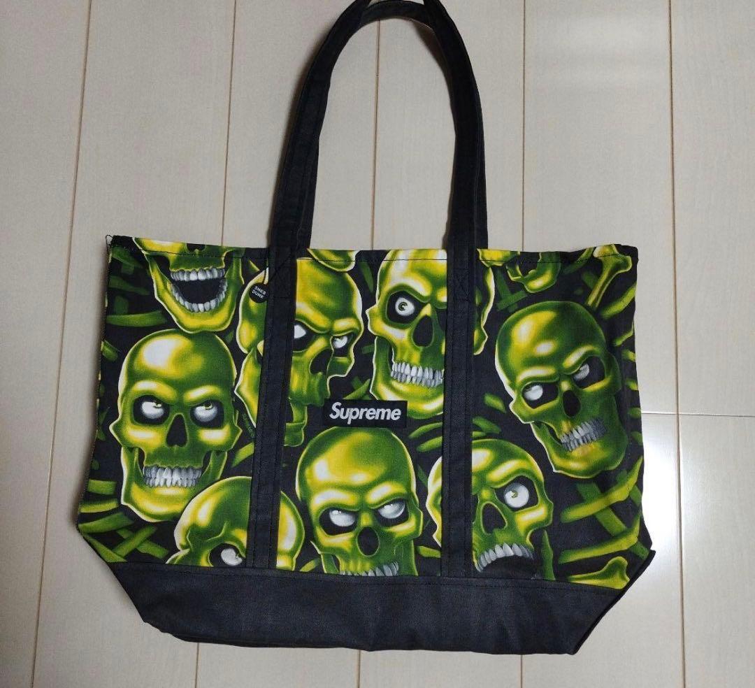 Supreme 2018SS Skull Pile Denim Tote トート
