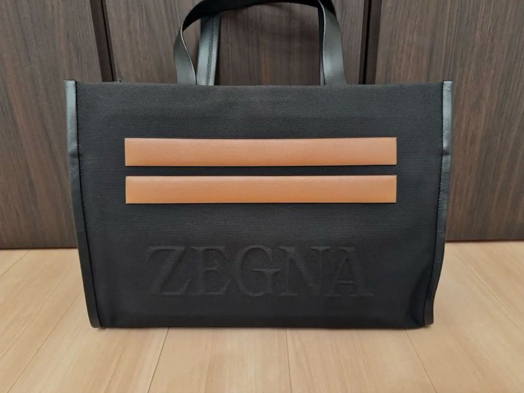 ZEGNA ゼニア キャンバストートバッグ 美品