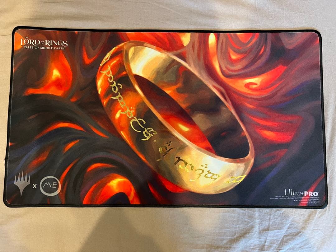 mtg プレイマット 一つの指輪 指輪物語 ロード・オブ・ザ・リング ステッチ枠 日)一つの指輪 / The One Ring ☆拡張枠☆ 【LTR】 No.380｜MtG通販