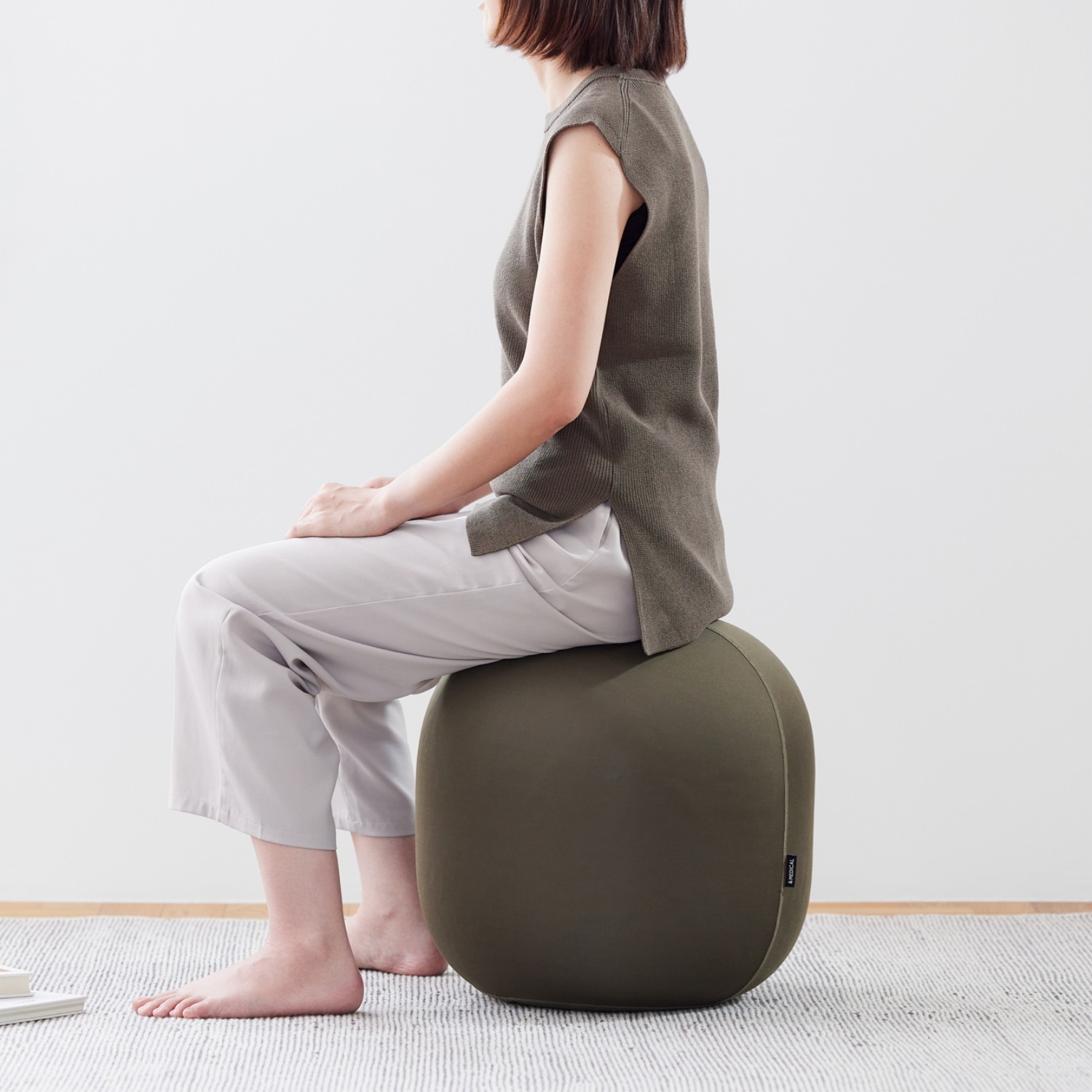 ＆MEDICAL/MALLOW オーバルバランスボール ミニ スタンダード -小柄な