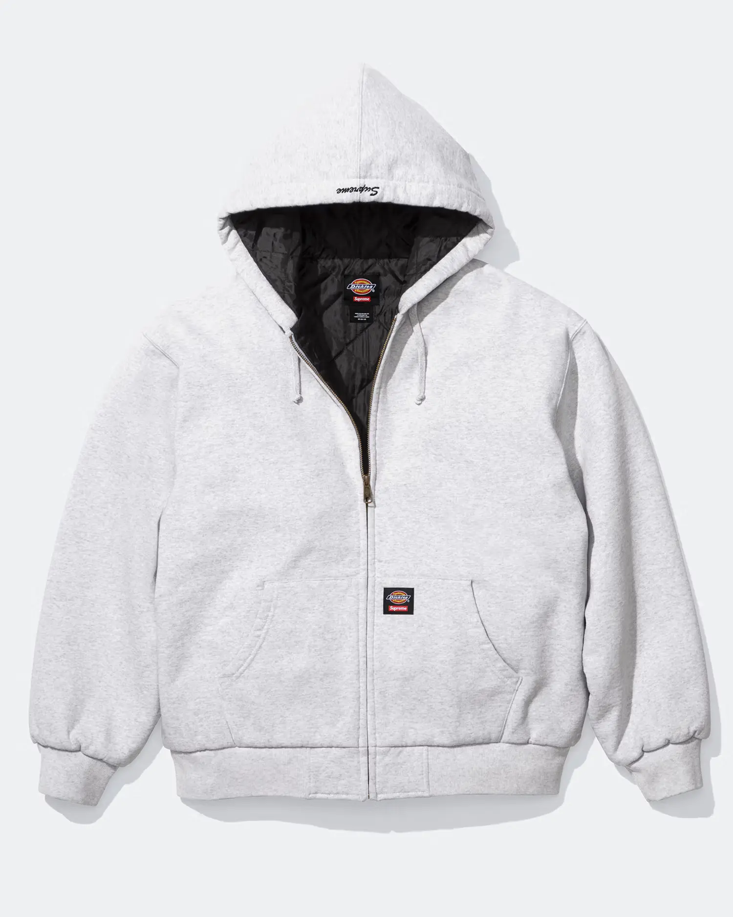 Supreme®/Dickies® Quilted Lined Zip Up Hooded Sweatshirt | Supreme